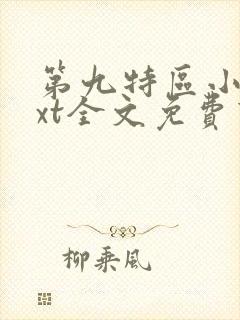 第九特区小说txt全文免费下载