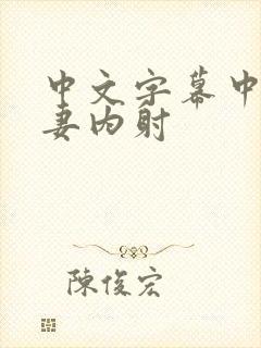 中文字幕中出人妻内射