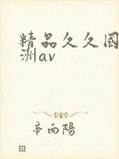 精品久久国产亚洲av