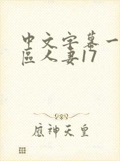 中文字幕一区二区人妻17