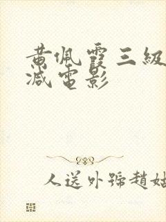 黄佩霞三级无删减电影