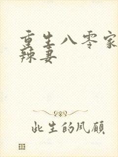 重生八零家有小辣妻