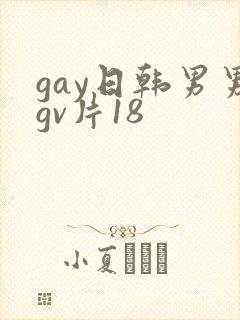 gay日韩男男gv片18