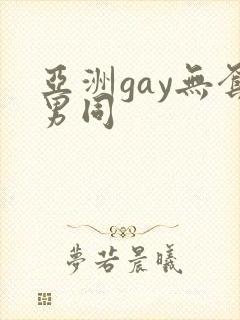 亚洲gay无套男同