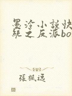 墨泠小说快穿系统之反派boss来袭