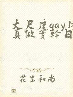 大尺度gay片真做实干日本