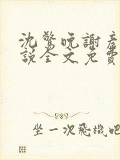 沈惊晚谢彦辞小说全文免费阅读