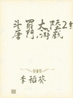 斗罗大陆2绝世唐门,游戏