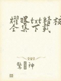 耀眼txt精校全集下载