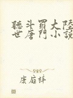 听斗罗大陆2绝世唐门小说封面