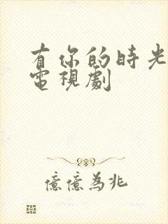 有你的时光很甜电视剧封面