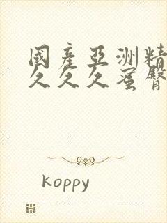 国产亚洲精品久久久久蜜臀