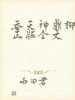吞天神鼎柳无邪正版全文