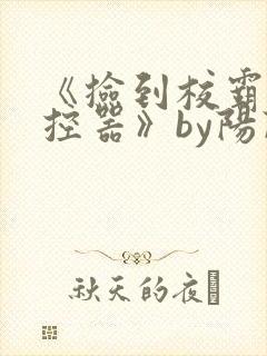 《捡到校霸的遥控器》by阳阳