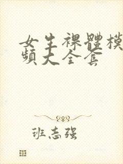 女生裸体模特视频大全套封面