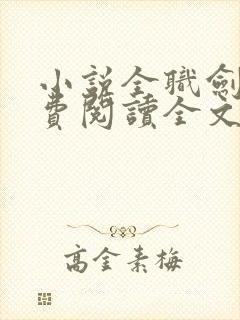 小说全职剑修免费阅读全文封面