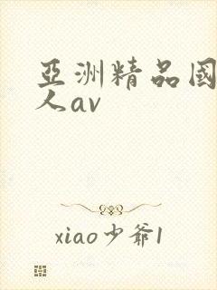 亚洲精品国产成人av