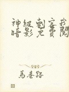 神级刺客我即是暗影免费阅读漫画封面