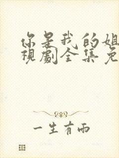 你是我的姐妹电视剧全集免费观看西瓜