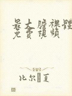 最大胆裸体艺术免费视频