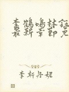 李鹤鸣林钰小说最新章节免费阅读