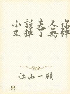 小说夫人你马甲又掉了无弹窗