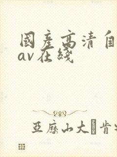 国产高清自产拍av在线
