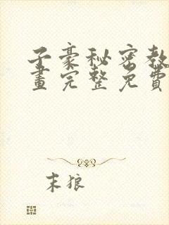 子豪秘密教学漫画完整免费封面