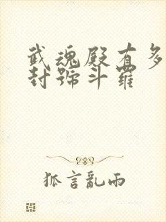 武魂殿有多少个封号斗罗