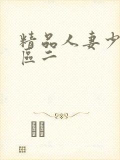 精品人妻少妇一区二