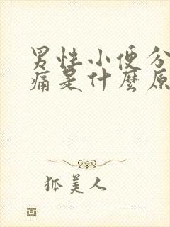 男性小便分叉疼痛是什么原因封面