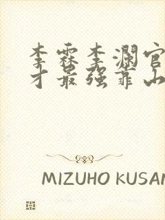 李霖李澜官场奇才最强靠山竟是我自己小说