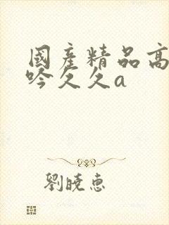 国产精品高潮呻吟久久a