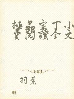 极品家丁小说免费阅读全文无删减