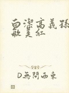 白洁高义孙倩张敏美红