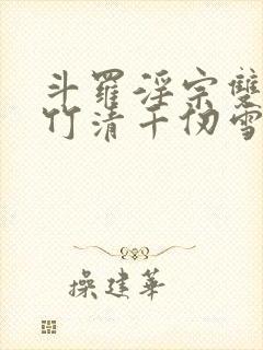 斗罗淫宗双飞朱竹清千仞雪封面