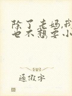 除了老妈,我谁也不想要小说免费阅读