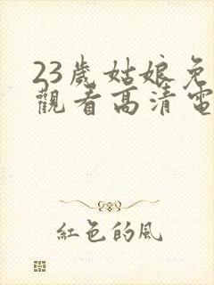 23岁姑娘免费观看高清电视剧
