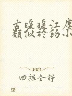 古暖暖江尘御 类似于的小说封面