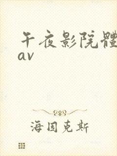 午夜影院体验区av