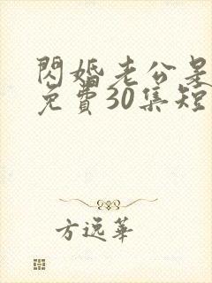 闪婚老公是豪门免费30集短剧