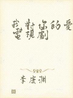 我对你的爱很美电视剧封面
