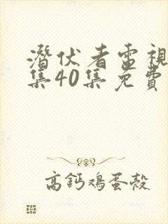 潜伏者电视剧全集40集免费观看星辰