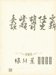 秦峰胡佳云的小说超前更新吗