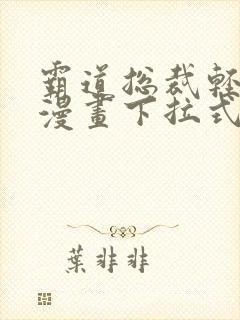 霸道总裁轻点爱漫画下拉式免费看