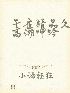 午夜精品久久久高潮呻吟