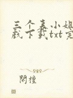 三个表小姐一台戏下载txt完整版封面