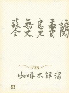 苏无良孟妩小说全文免费阅读笔趣阁最新封面