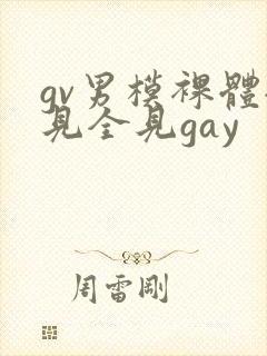 gv男模裸体全见全见gay