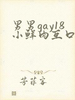 男男gay18小鲜肉互口1